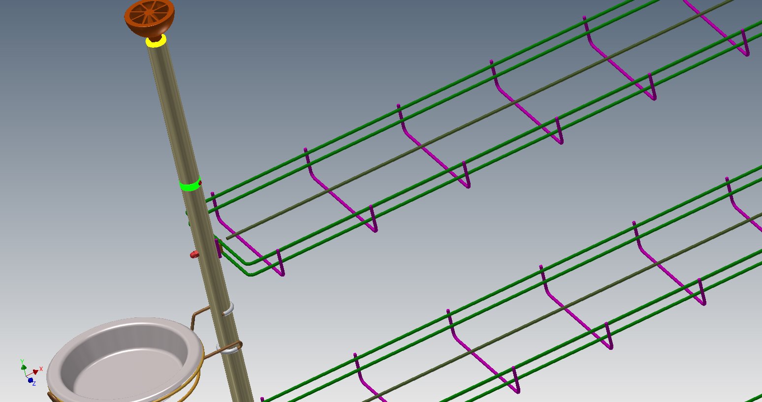 дополнительная полка металлическая для стеллажа для рассады и цветов. Фото N6